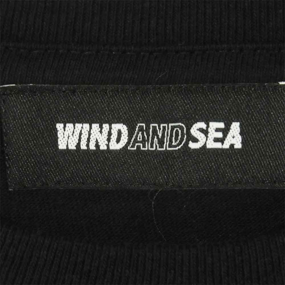 WIND AND SEA ウィンダンシー WDS-21S-TPS-06 juicy-fresh T-SHIRT フルーツ 刺繍 半袖 Tシャツ ブラック系 S【新古品】【未使用】【中古】