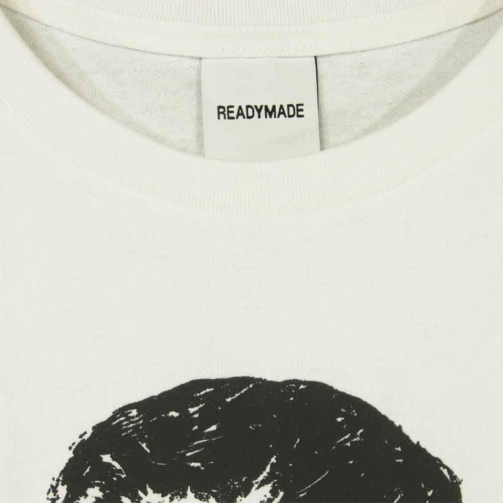 READY MADE レディメイド T-SHIRT DUCHAMP プリント 半袖 Tシャツ ホワイト系 S【新古品】【未使用】【中古】