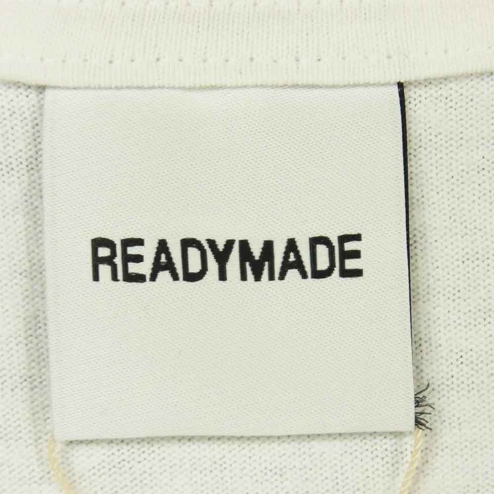 READY MADE レディメイド T-SHIRT DUCHAMP プリント 半袖 Tシャツ ホワイト系 S【新古品】【未使用】【中古】