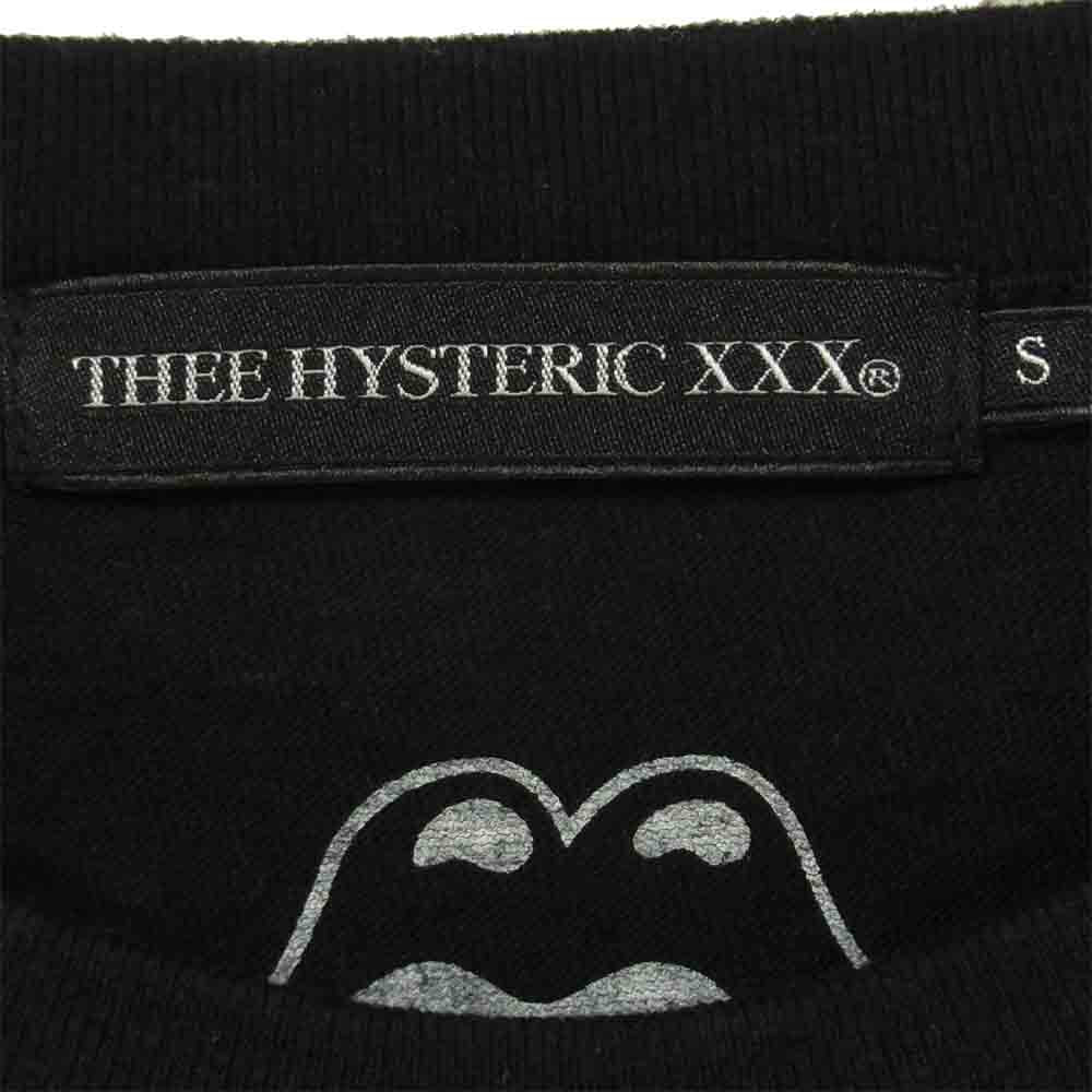 HYSTERIC GLAMOUR ヒステリックグラマー 06211CT07 Thee Hysteric XXX VOODOO SPIKED TONGUE トリプルエックス スパイクドタン 半袖 Tシャツ ブラック系 S【中古】