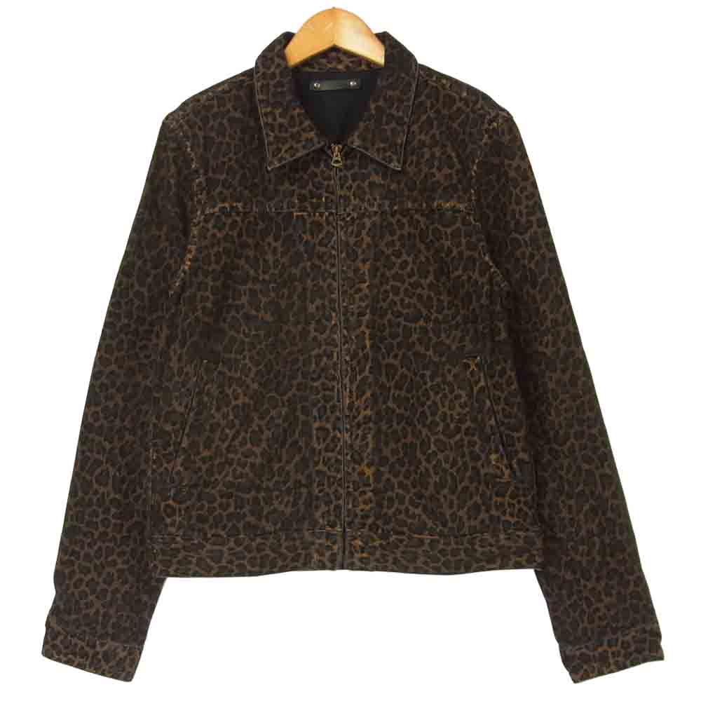 MINEDENIM マインデニム 20SS 2003-8001-67-012 LEOPARD ZP-GJKT レオパード BRT デニム ジャケット ブラウン系 1【中古】