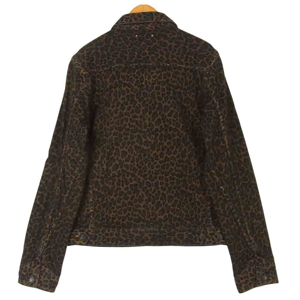 MINEDENIM マインデニム 20SS 2003-8001-67-012 LEOPARD ZP-GJKT レオパード BRT デニム ジャケット ブラウン系 1【中古】