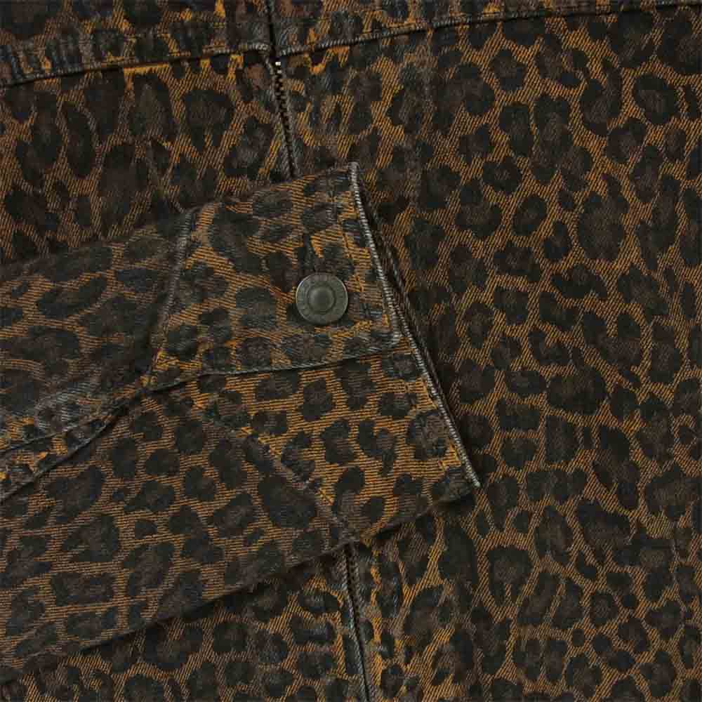 MINEDENIM マインデニム 20SS 2003-8001-67-012 LEOPARD ZP-GJKT レオパード BRT デニム ジャケット ブラウン系 1【中古】