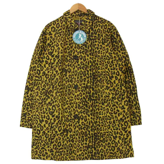 Supreme シュプリーム 21SS 02211ZI1024 HYSTERIC GLAMOUR ヒステリックグラマー Leopard Trench レオパード トレンチ コート イエロー系 L【新古品】【未使用】【中古】