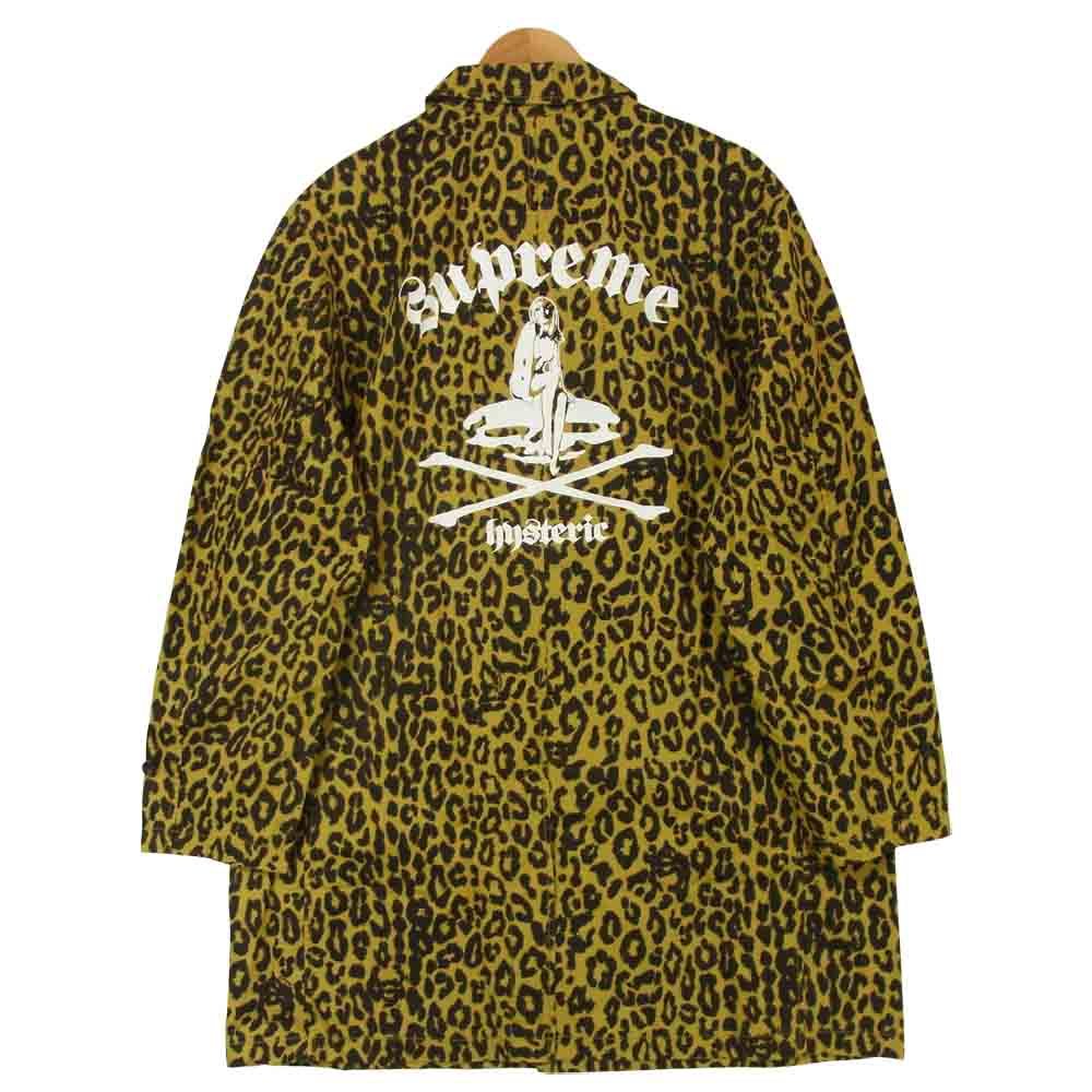 Supreme シュプリーム 21SS 02211ZI1024 HYSTERIC GLAMOUR ヒステリックグラマー Leopard Trench レオパード トレンチ コート イエロー系 L【新古品】【未使用】【中古】