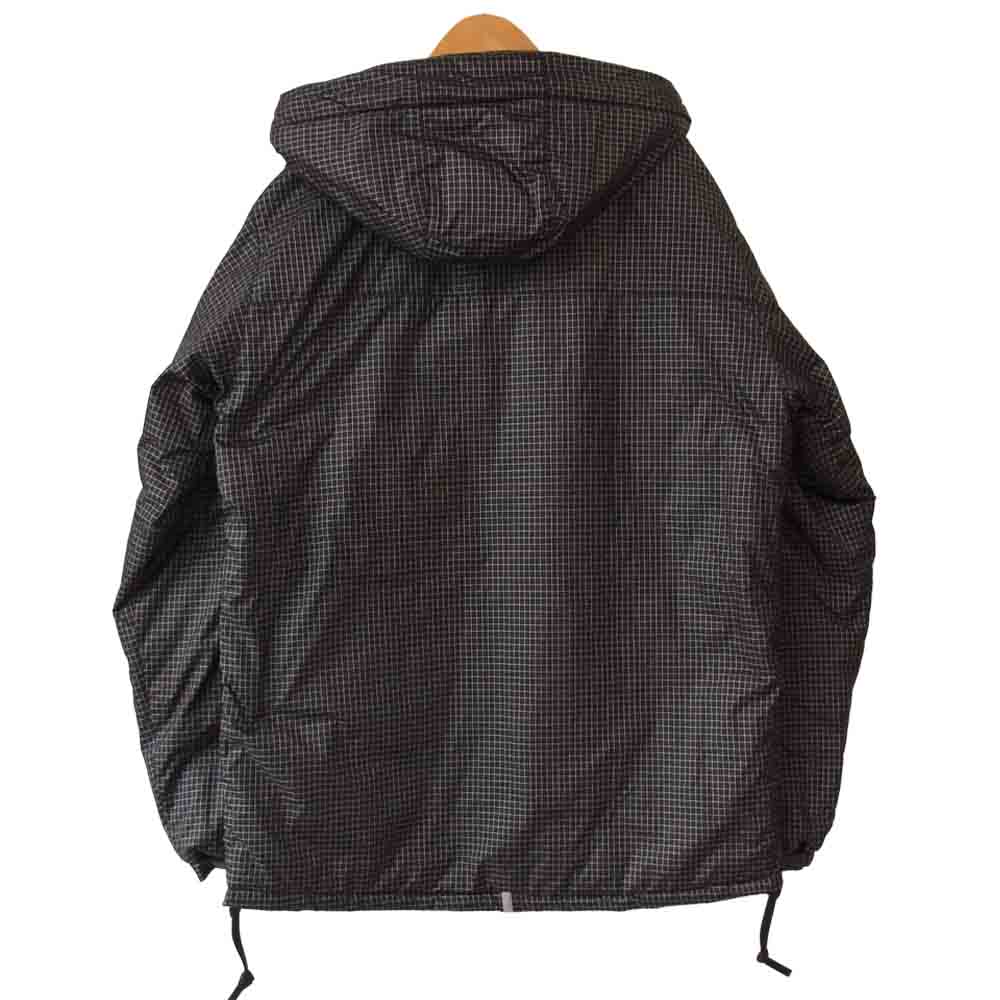 MANASTASH マナスタッシュ MRIP P-100 PARKA チェック柄 プリマロフト 中綿 ジャケット ブラック×ホワイト XL【中古】
