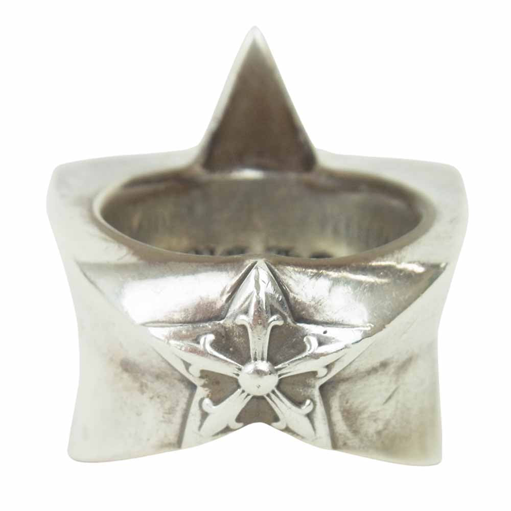 CHROME HEARTS クロムハーツ（原本有） STR LRG ラージスター リング シルバー系【中古】