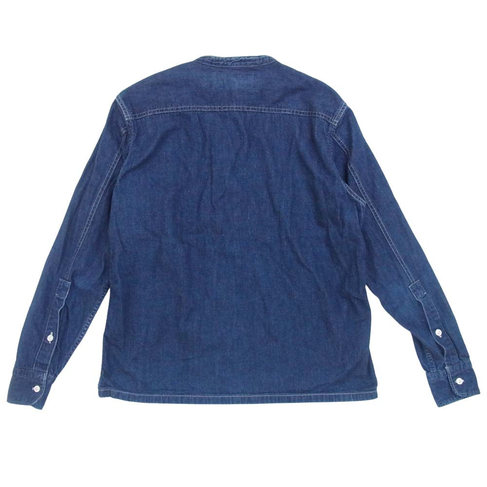 FREEWHEELERS フリーホイーラーズ UNION SPECIAL OVERALLS ユニオンスペシャルオーバーオールズ ノーカラー デニムシャツ インディゴブルー系【中古】