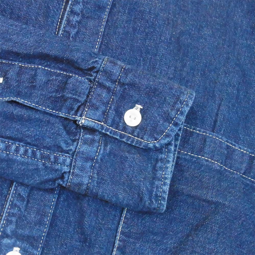 FREEWHEELERS フリーホイーラーズ UNION SPECIAL OVERALLS ユニオンスペシャルオーバーオールズ ノーカラー デニムシャツ インディゴブルー系【中古】