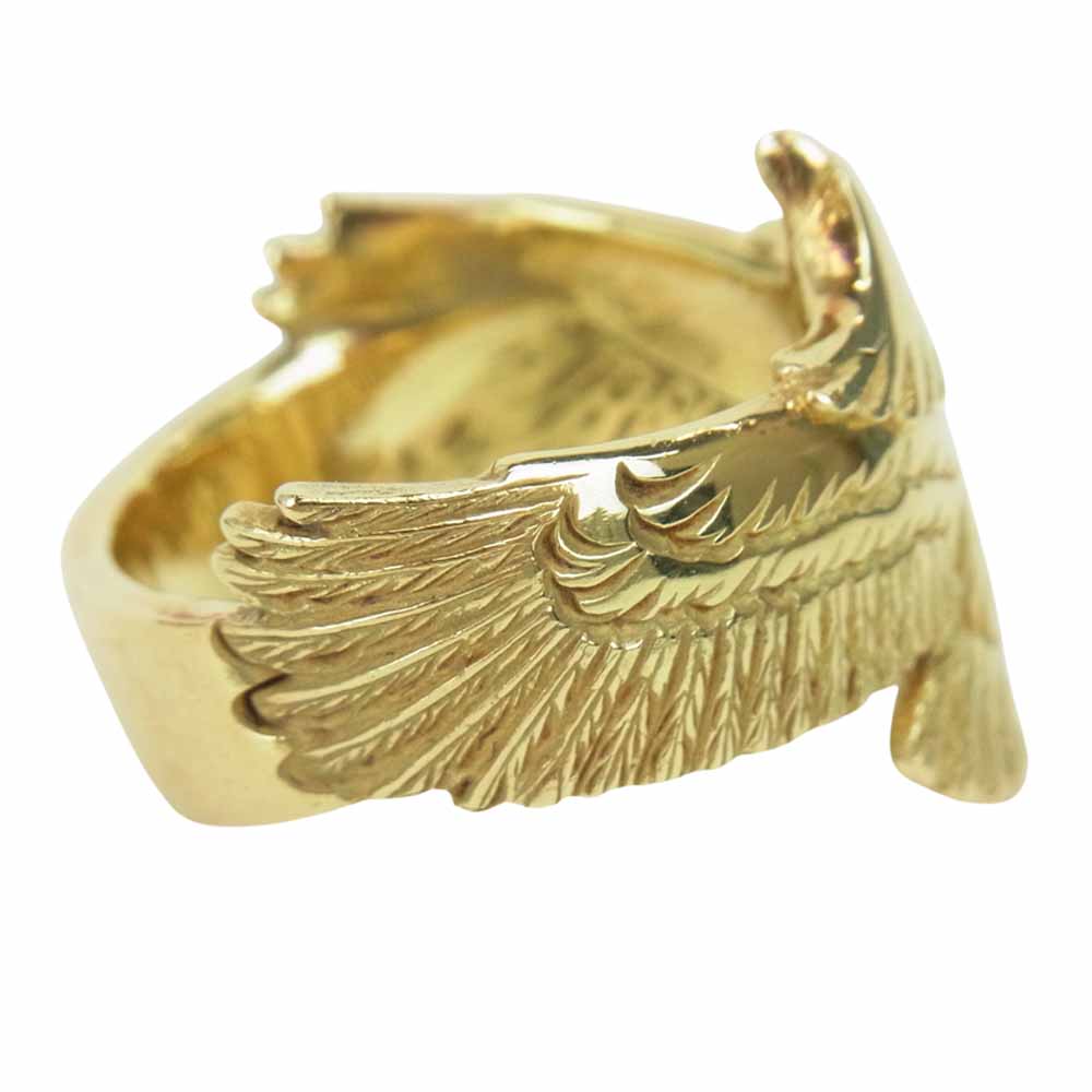 WINGROCK ウィングロック K18 全金 イーグル リング ゴールド系【中古