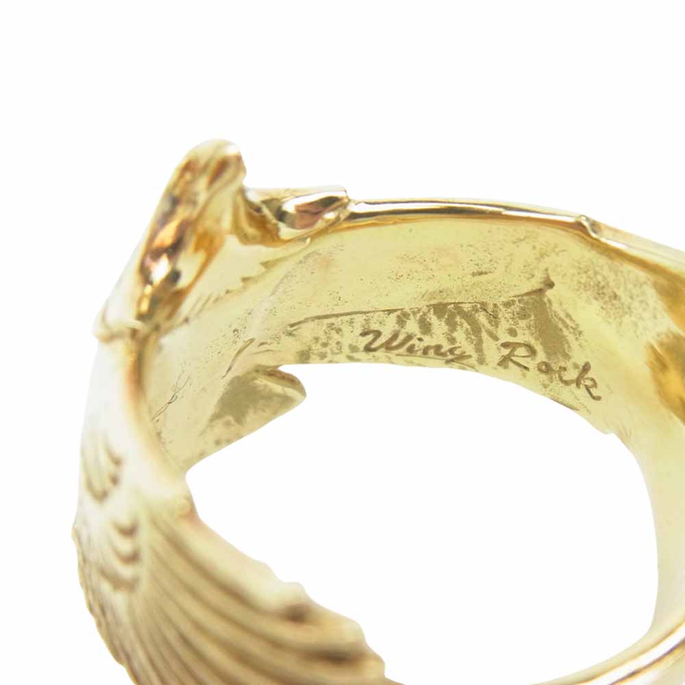 商品名] WINGROCK ウィングロック k18ポイント付き リング WING ROCK K18ポイント付きフェザーリング