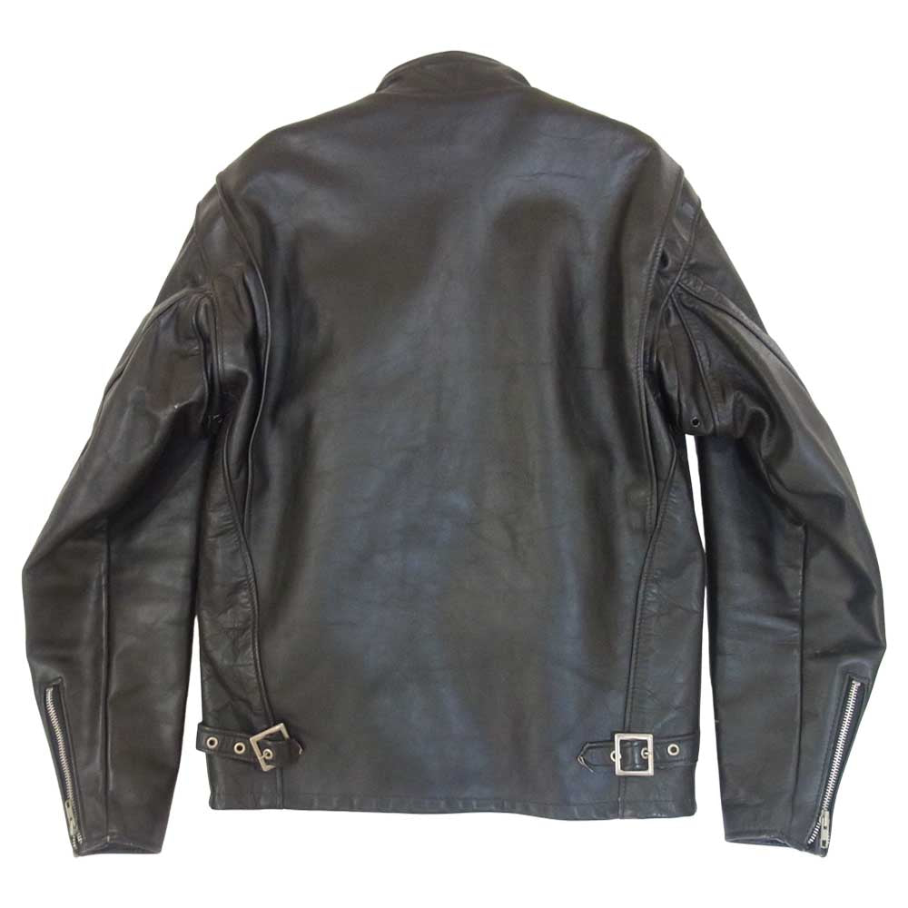 schott ショット USA製 641シングル ライダース ボアライナー付 ジャケット ブラック系 36【中古】