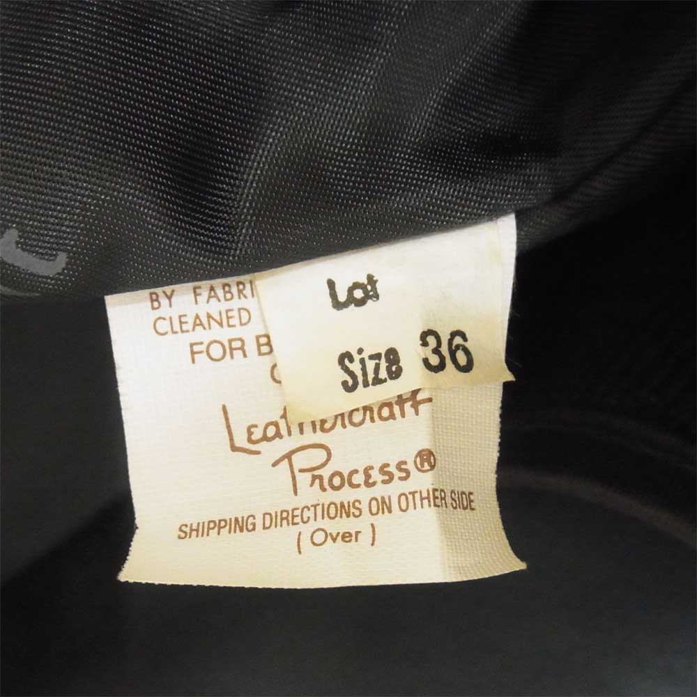 schott ショット USA製 641シングル ライダース ボアライナー付 ジャケット ブラック系 36【中古】