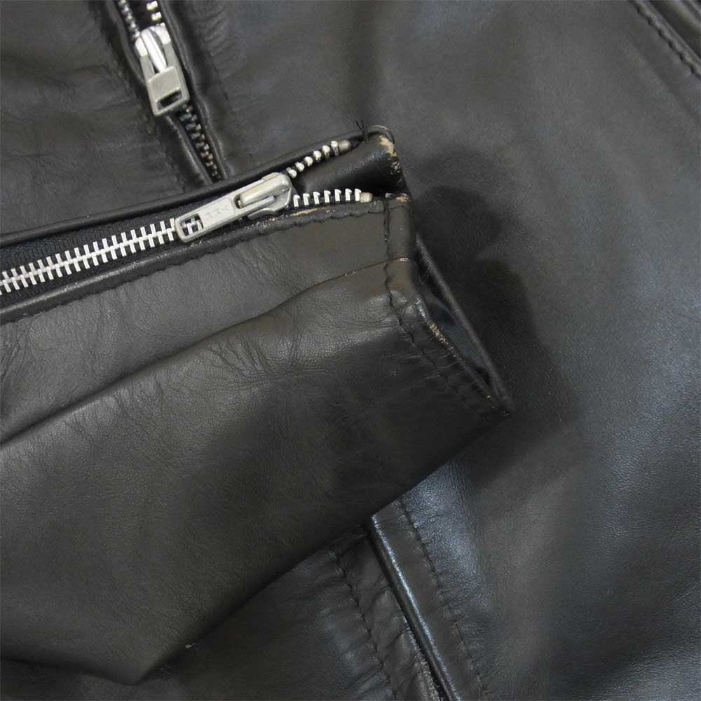 schott ショット USA製 641シングル ライダース ボアライナー付 ジャケット ブラック系 36【中古】