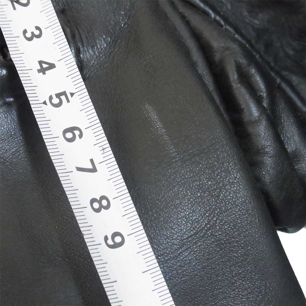 schott ショット USA製 641シングル ライダース ボアライナー付 ジャケット ブラック系 36【中古】