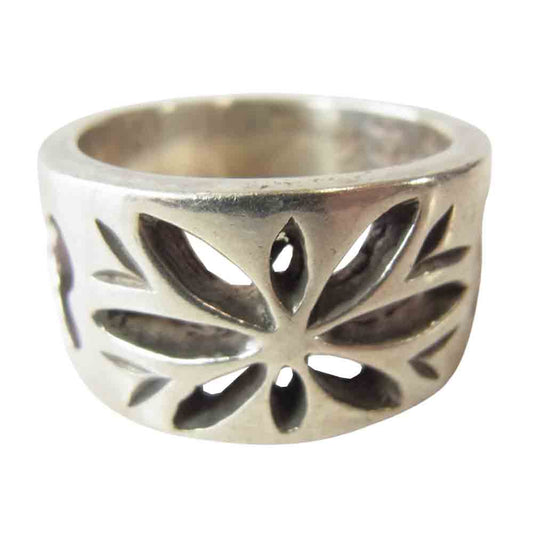 BILL WALL LEATHER ビルウォールレザー コンパスローズ リング シルバー系 14号程度【中古】