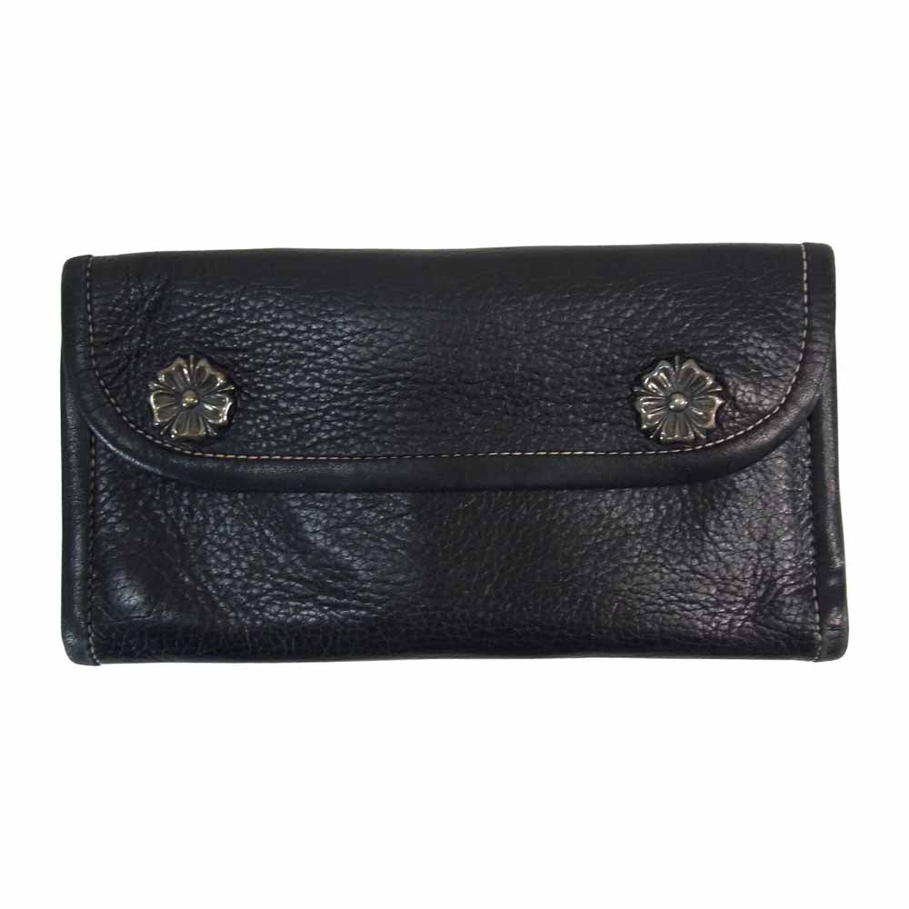 BILL WALL LEATHER ビルウォールレザー チェリーブロッサム カスタム レザー  ウォレット 桜 ブラック系【中古】