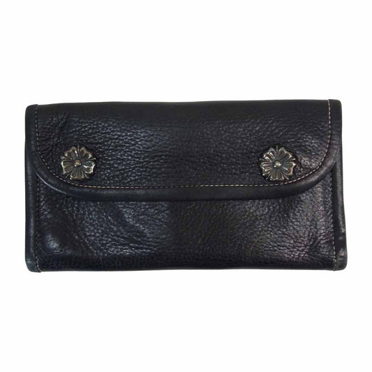 BILL WALL LEATHER ビルウォールレザー チェリーブロッサム カスタム レザー  ウォレット 桜 ブラック系【中古】