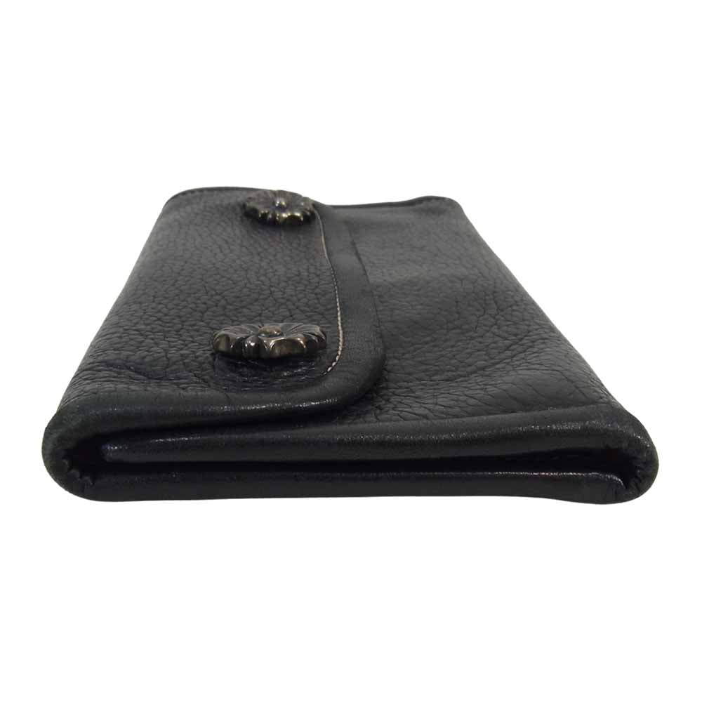 BILL WALL LEATHER ビルウォールレザー チェリーブロッサム カスタム レザー  ウォレット 桜 ブラック系【中古】