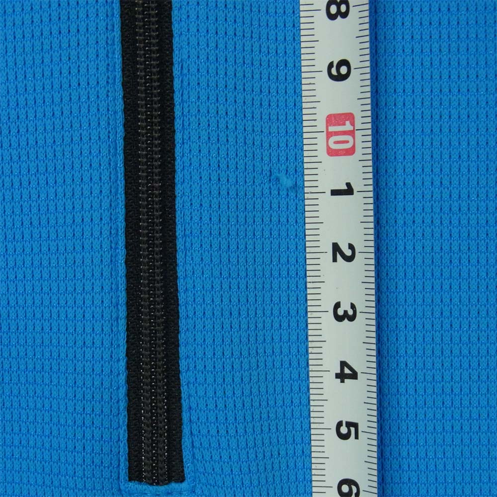 THE NORTH FACE ノースフェイス NT30910 S/S ULTRAWICK GEO MESH ZIP UP ハーフジップ プルオーバー Tシャツ ブルー系 M【中古】