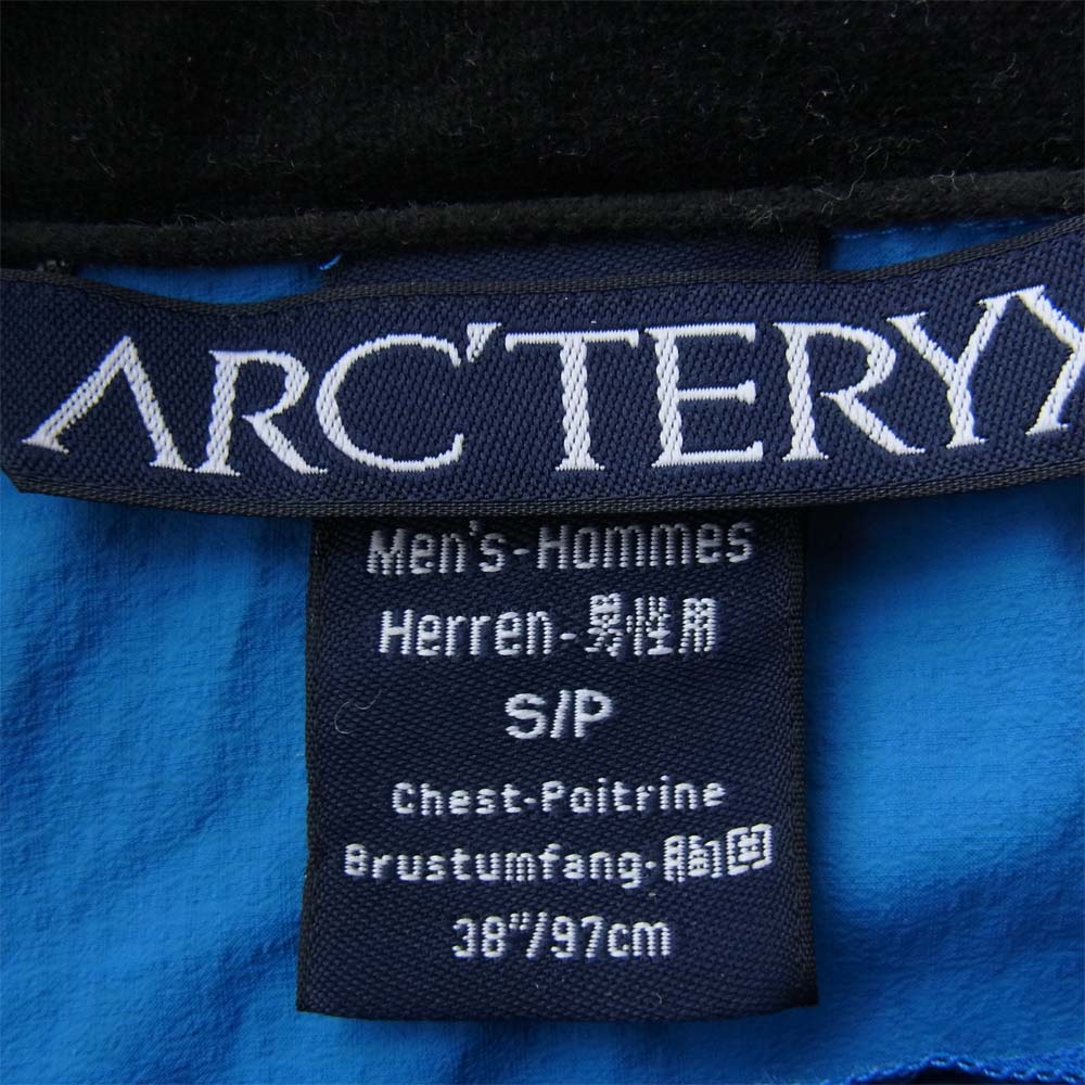 ARC'TERYX アークテリクス 当時物 ライトシェル ベスト ナイロン ブルー系 S【中古】