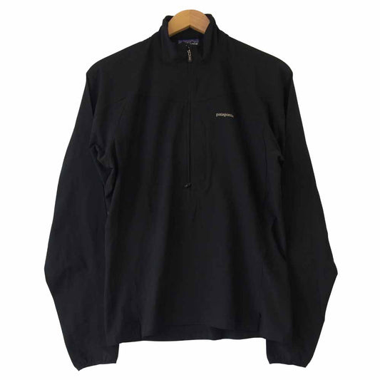 patagonia パタゴニア F8 25015 traverse pullover トラバース プルオーバー ストレッチ ソフトシェル ブラック系 S【中古】