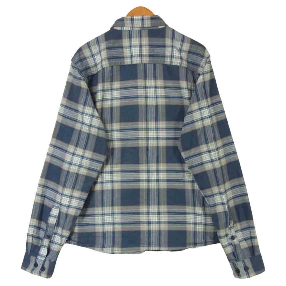 patagonia パタゴニア SP19 54020 Lightweight Fjord Flannel Shirt フランネル 長袖 シャツ ブルー系 グレー系 XS【中古】