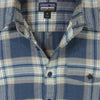 patagonia パタゴニア SP19 54020 Lightweight Fjord Flannel Shirt フランネル 長袖 シャツ ブルー系 グレー系 XS【中古】