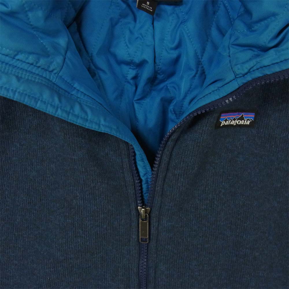 patagonia パタゴニア FA15 25821 NSULATED BETTER SWEATER HOODY インサレーテッド ベターセーター フーディ 中綿 ジャケット ネイビー系 S【中古】