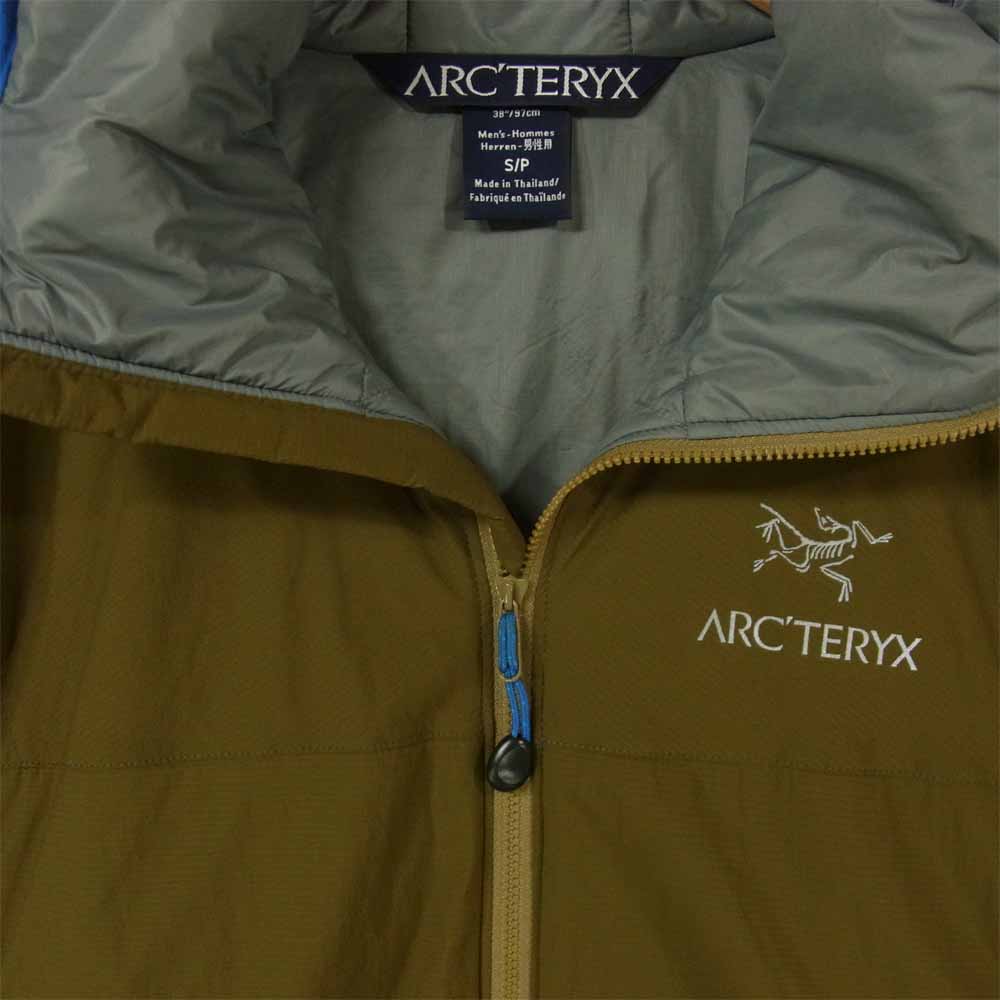 ARC'TERYX アークテリクス サンウエストタグ ATOM LT HOODY アトム LT フーディー 中綿 ジャケット カーキ系 S【中古】