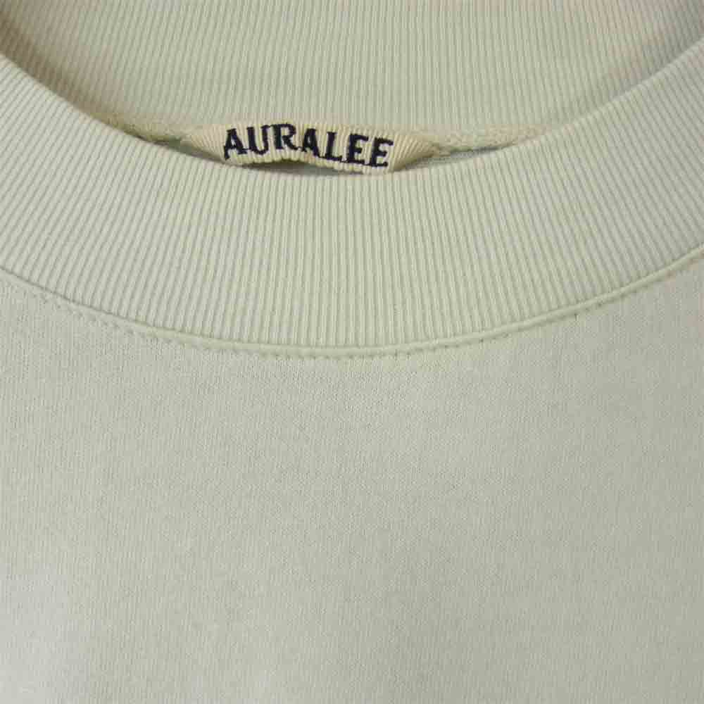 AURALEE オーラリー 17SS A7ST02MT SOFT CORD BIG TEE ビッグ Tシャツ グリーン系 4【中古】