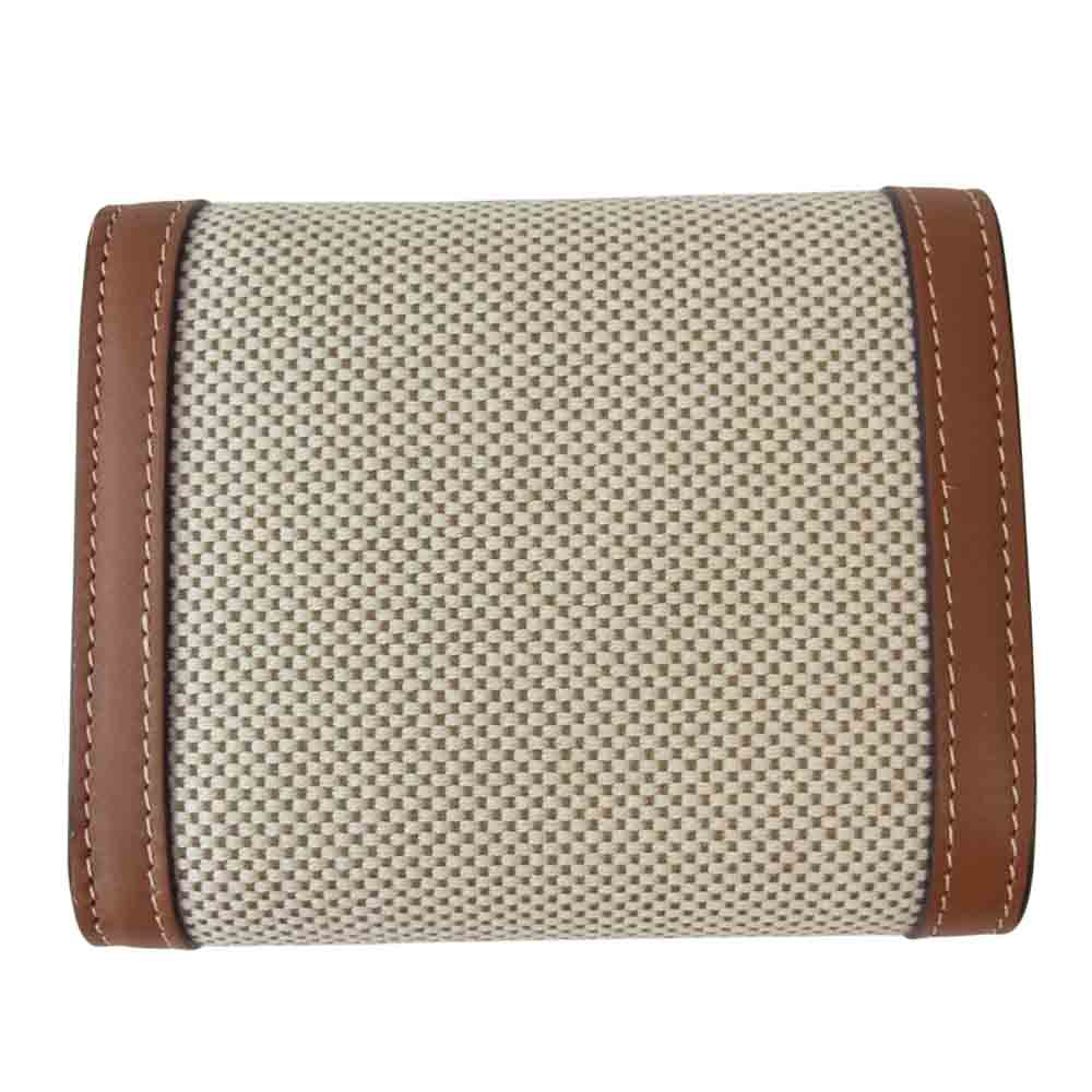 CELINE セリーヌ 10D782CLD.04LV トリオンフ スモールフラップ ウォレット ブラウン系【新古品】【未使用】【中古】
