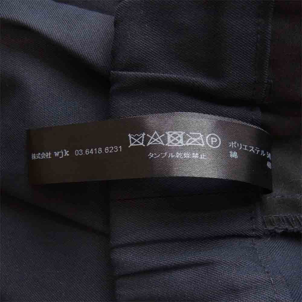 wjk ダブルジェイケイ 19SS 5881 cs36m easy light slacks イージー ライト スラックス パンツ ネイビー系 S【中古】