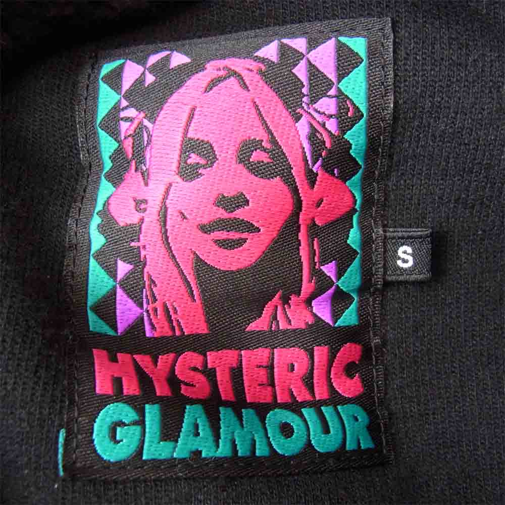 HYSTERIC GLAMOUR ヒステリックグラマー 02193CJ04 H BOLD LOGO 刺繍 コーチ ジャケット ブラック系 S【中古】