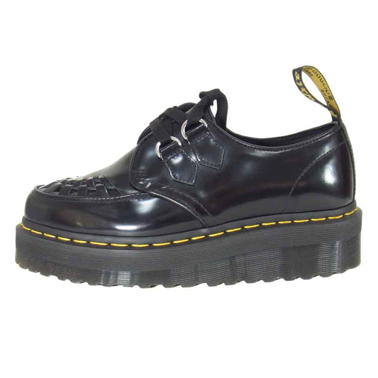 Dr.Martens ドクターマーチン 24994001 SIDNEY シドニー Dリング レース レザー シューズ ブラック系 UK8【美品】【中古】