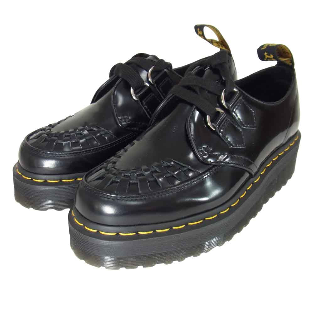 Dr.Martens ドクターマーチン 24994001 SIDNEY シドニー Dリング レース レザー シューズ ブラック系 UK8【美品】【中古】