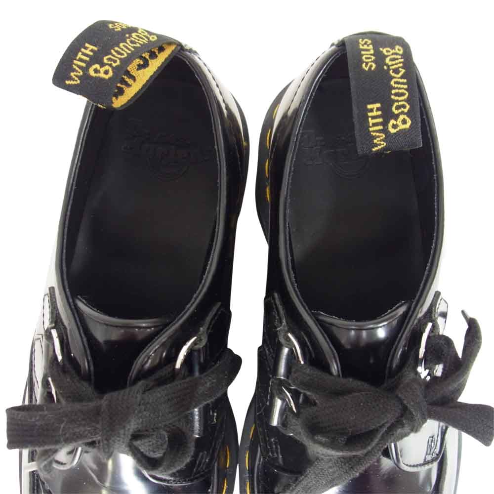 Dr.Martens ドクターマーチン 24994001 SIDNEY シドニー Dリング レース レザー シューズ ブラック系 UK8【美品】【中古】