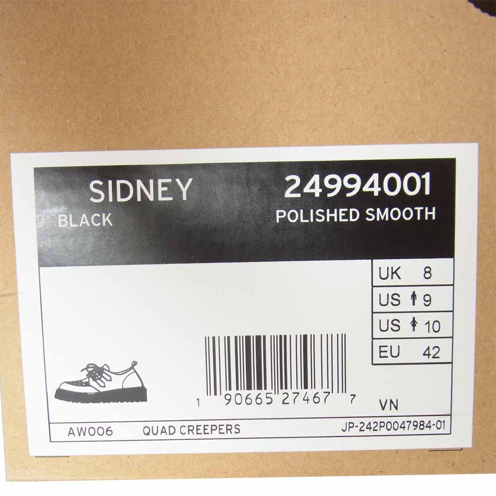 Dr.Martens ドクターマーチン 24994001 SIDNEY シドニー Dリング レース レザー シューズ ブラック系 UK8【美品】【中古】