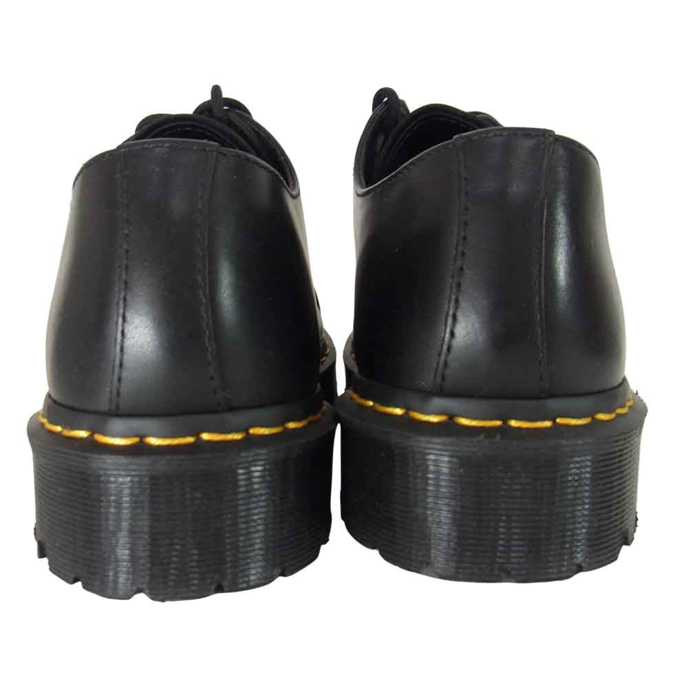 Dr.Martens ドクターマーチン 25038001 1925 LUXOR 3EYE スチールトゥ 3ホール レザー シューズ  ブラック系 UK8【美品】【中古】