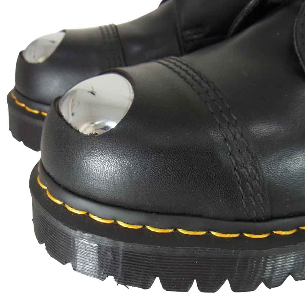 Dr.Martens ドクターマーチン 25038001 1925 LUXOR 3EYE スチールトゥ 3ホール レザー シューズ  ブラック系 UK8【美品】【中古】