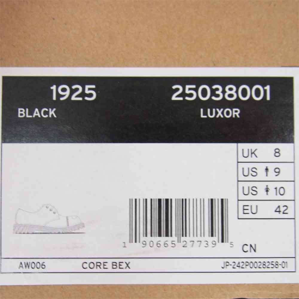 Dr.Martens ドクターマーチン 25038001 1925 LUXOR 3EYE スチールトゥ 3ホール レザー シューズ  ブラック系 UK8【美品】【中古】