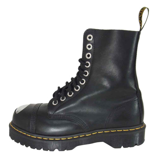 Dr.Martens ドクターマーチン 25037001 10EYE BXB BOOT LUXOR レース レザー ブーツ ブラック系 UK8【美品】【中古】