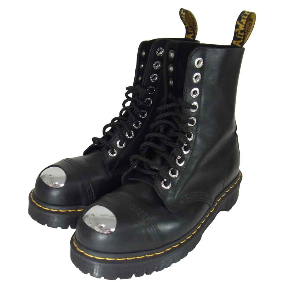 Dr.Martens ドクターマーチン 25037001 10EYE BXB BOOT LUXOR レース レザー ブーツ ブラック系 UK8【美品】【中古】