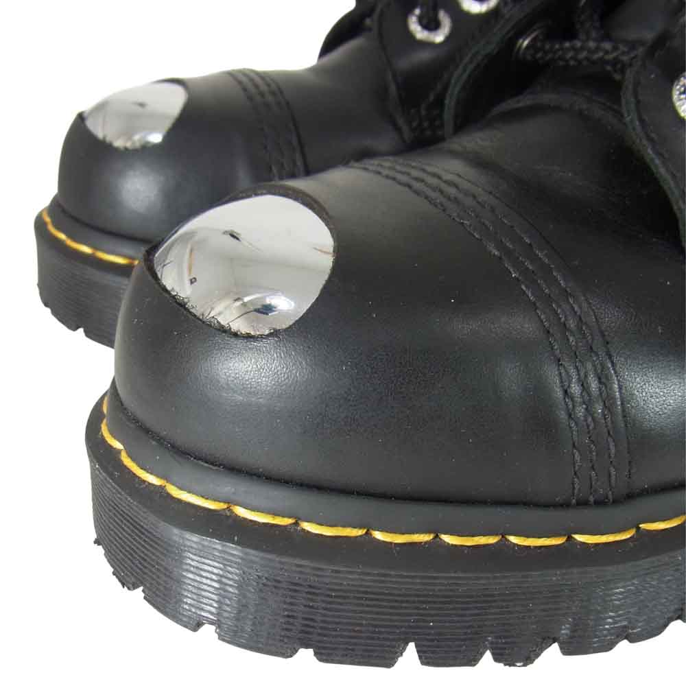 Dr.Martens ドクターマーチン 25037001 10EYE BXB BOOT LUXOR レース レザー ブーツ ブラック系 UK8【美品】【中古】