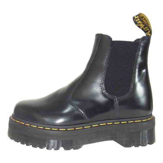 Dr.Martens ドクターマーチン 2976 QUAD クアッド サイドゴア チェルシーブーツ ブラック系 UK8【極上美品】【中古】