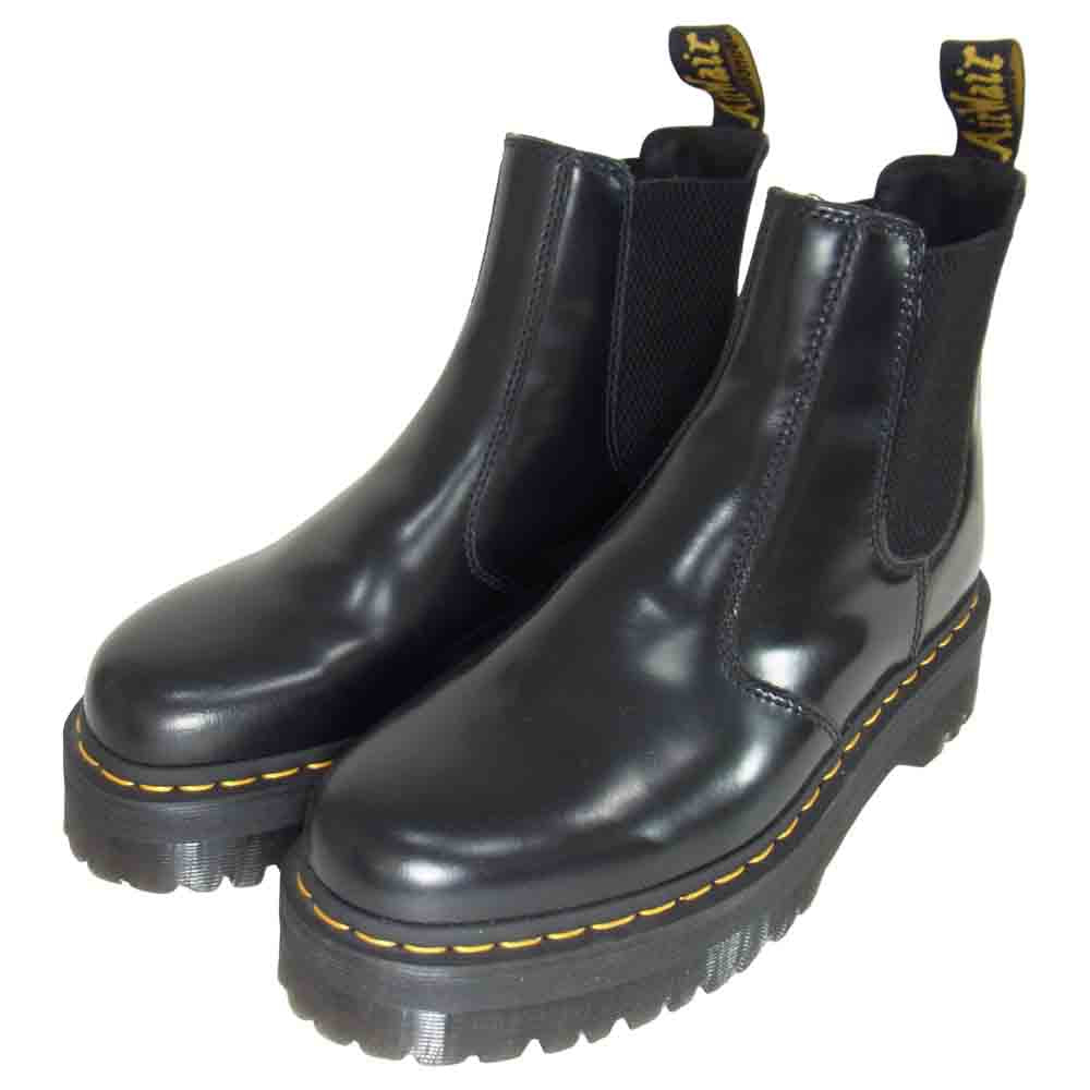 Dr.Martens ドクターマーチン 2976 QUAD クアッド サイドゴア チェルシーブーツ ブラック系 UK8【極上美品】【中古】