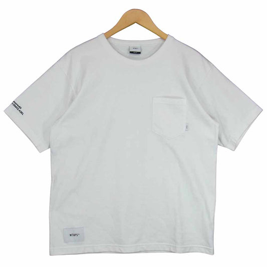 WTAPS ダブルタップス 18SS 181ATDT-CSM02 BLANK SS GPS TEE ブランク 半袖 Tシャツ ホワイト系 01【中古】