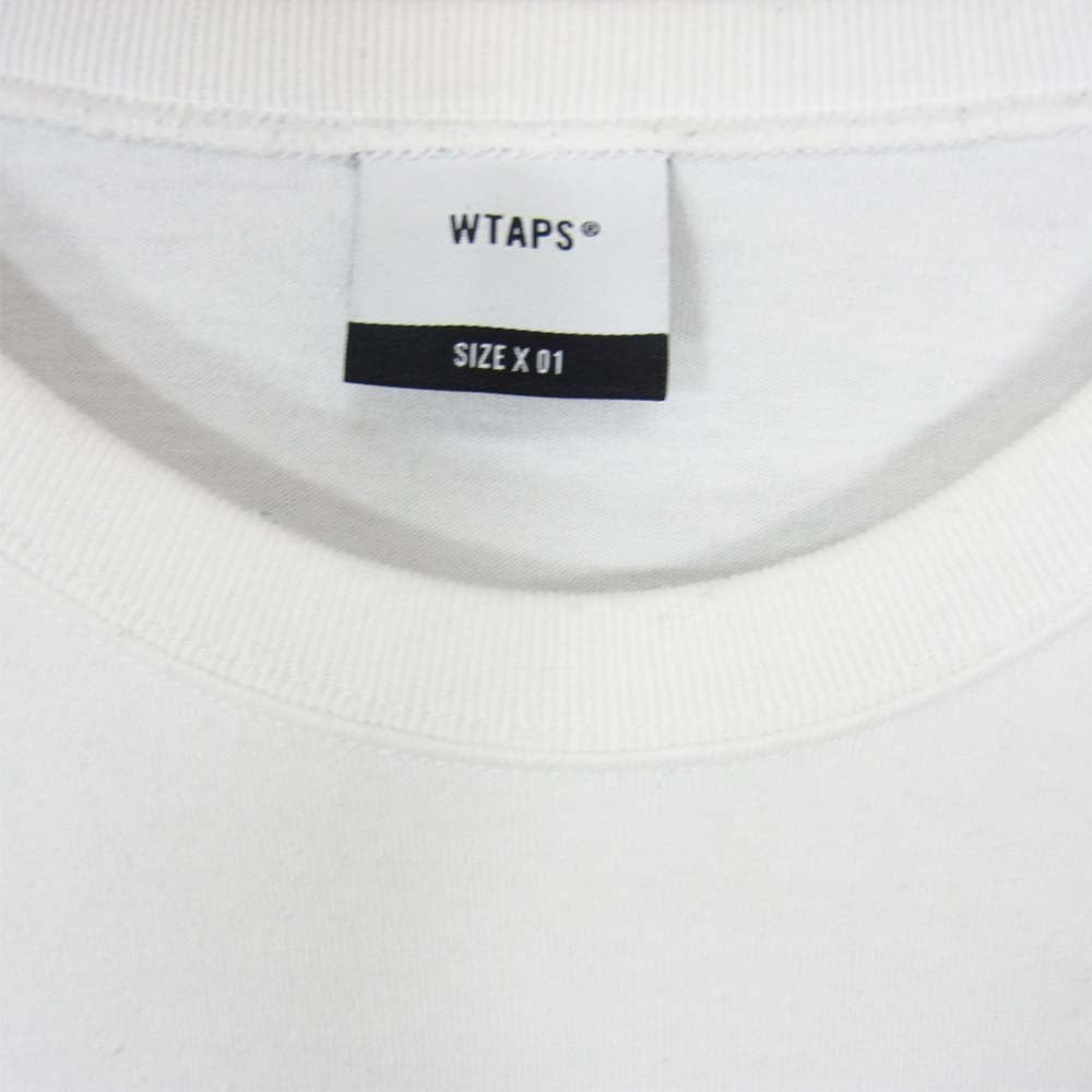 WTAPS ダブルタップス 18SS 181ATDT-CSM02 BLANK SS GPS TEE ブランク 半袖 Tシャツ ホワイト系 01【中古】