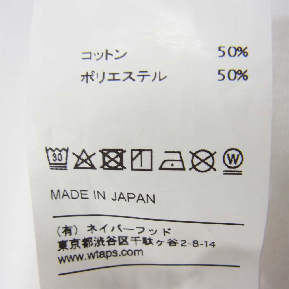 WTAPS ダブルタップス 18SS 181ATDT-CSM02 BLANK SS GPS TEE ブランク 半袖 Tシャツ ホワイト系 01【中古】