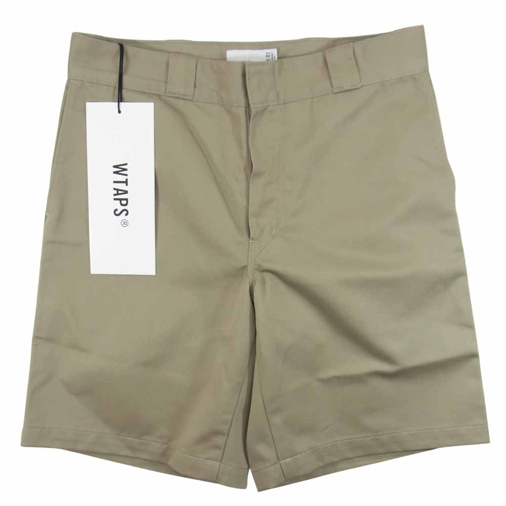 WTAPS ダブルタップス 211BRDT-PTM04 SHORTS COPO TWILL ショーツ コポ ツイル パンツ ベージュ系 01【新古品】【未使用】【中古】